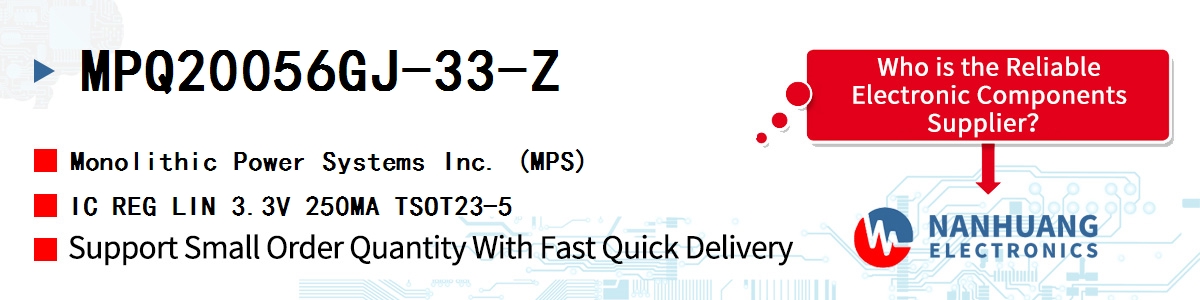 MPQ20056GJ-33-Z MPS IC REG LIN 3.3V 250MA TSOT23-5