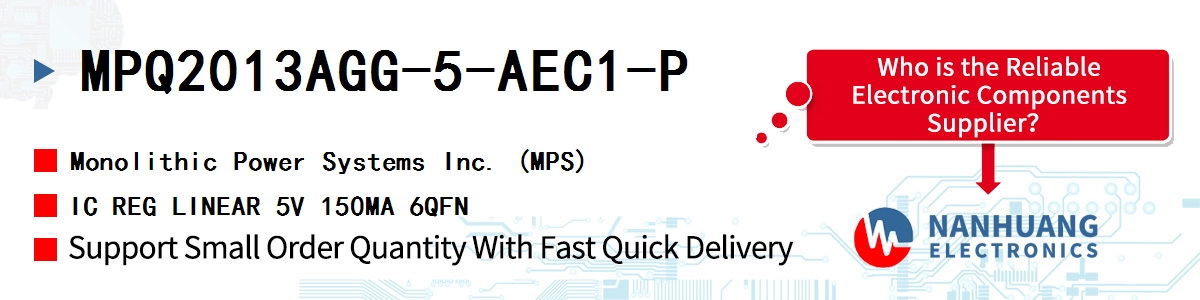 MPQ2013AGG-5-AEC1-P MPS IC REG LINEAR 5V 150MA 6QFN