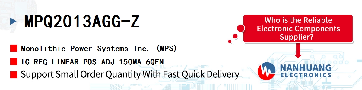 MPQ2013AGG-Z MPS IC REG LINEAR POS ADJ 150MA 6QFN