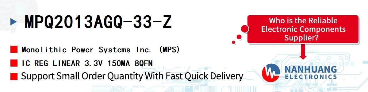 MPQ2013AGQ-33-Z MPS IC REG LINEAR 3.3V 150MA 8QFN