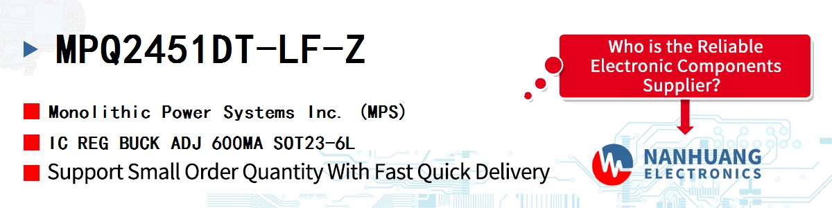 MPQ2451DT-LF-Z MPS IC REG BUCK ADJ 600MA SOT23-6L