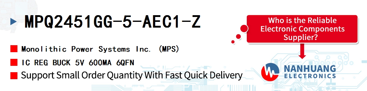 MPQ2451GG-5-AEC1-Z MPS IC REG BUCK 5V 600MA 6QFN