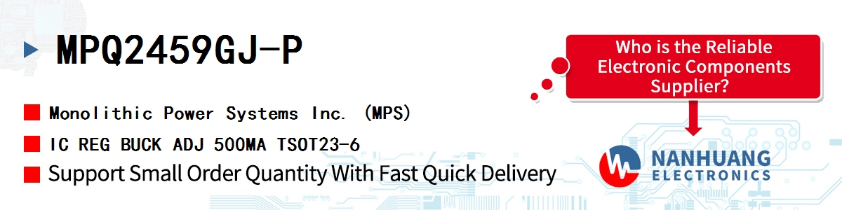 MPQ2459GJ-P MPS IC REG BUCK ADJ 500MA TSOT23-6
