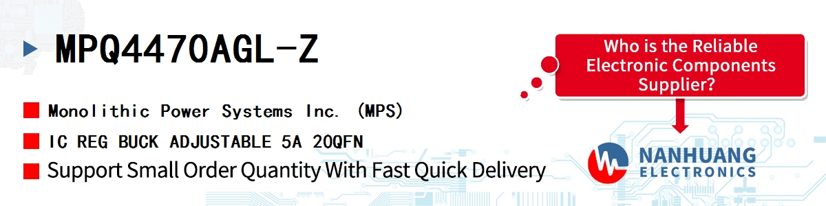 MPQ4470AGL-Z MPS IC REG BUCK ADJUSTABLE 5A 20QFN