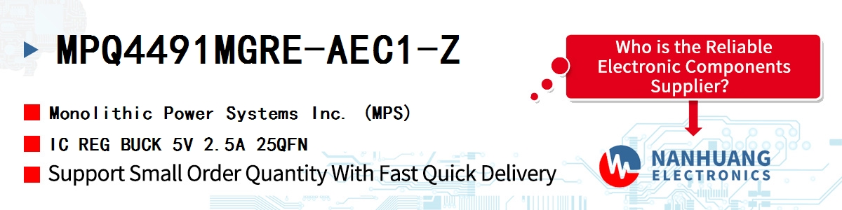 MPQ4491MGRE-AEC1-Z MPS IC REG BUCK 5V 2.5A 25QFN