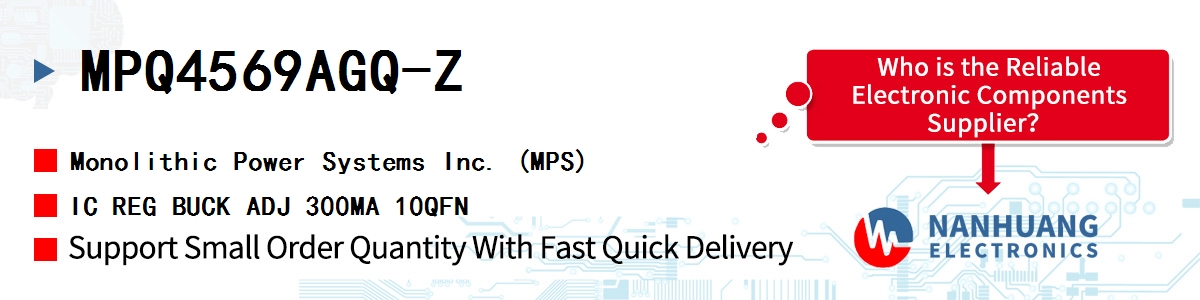 MPQ4569AGQ-Z MPS IC REG BUCK ADJ 300MA 10QFN