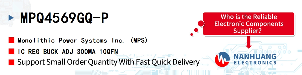 MPQ4569GQ-P MPS IC REG BUCK ADJ 300MA 10QFN