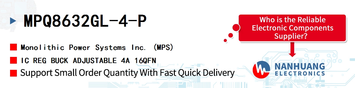 MPQ8632GL-4-P MPS IC REG BUCK ADJUSTABLE 4A 16QFN