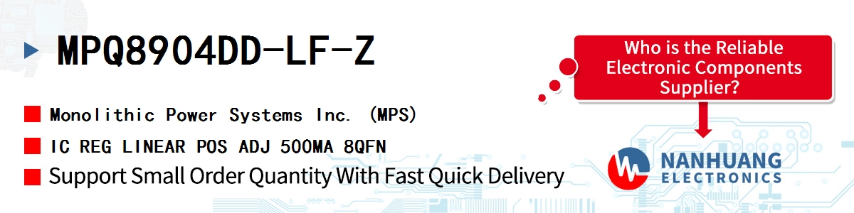 MPQ8904DD-LF-Z MPS IC REG LINEAR POS ADJ 500MA 8QFN