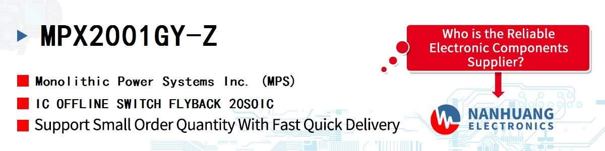 MPX2001GY-Z MPS IC OFFLINE SWITCH FLYBACK 20SOIC