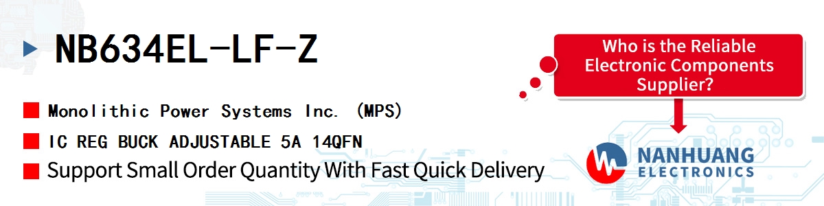 NB634EL-LF-Z MPS IC REG BUCK ADJUSTABLE 5A 14QFN